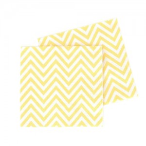 Chevron Yellow Napkins
